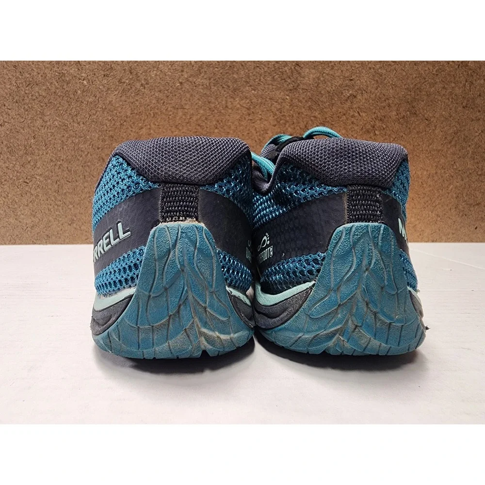 Merrell Trail Glove Barefoot Sneakers Teal Blue Mesh Minimalist Sz 10